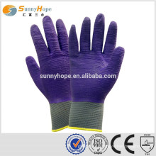 13 Gauge nylon knit latex coated gloves